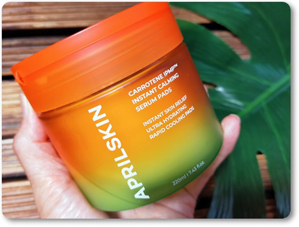 カロテンIPMP(TM) ブレミッシュカーミングセラムパッド/APRILSKIN/トナーパッドを使ったクチコミ(1枚目)