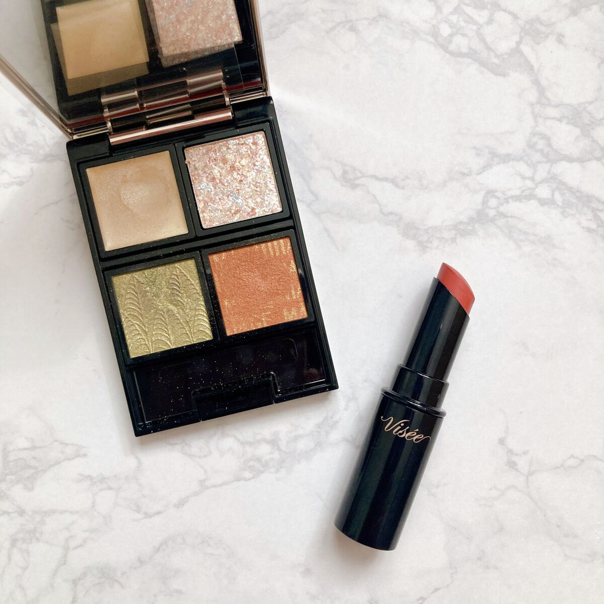 ドラマティックアイカラー (パウダー)/(クリーム)/マキアージュ/アイシャドウパレットを使ったクチコミ（1枚目）