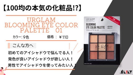 UR GLAM BLOOMING EYE COLOR PALETTE/U R GLAM/アイシャドウパレットを使ったクチコミ(1枚目)