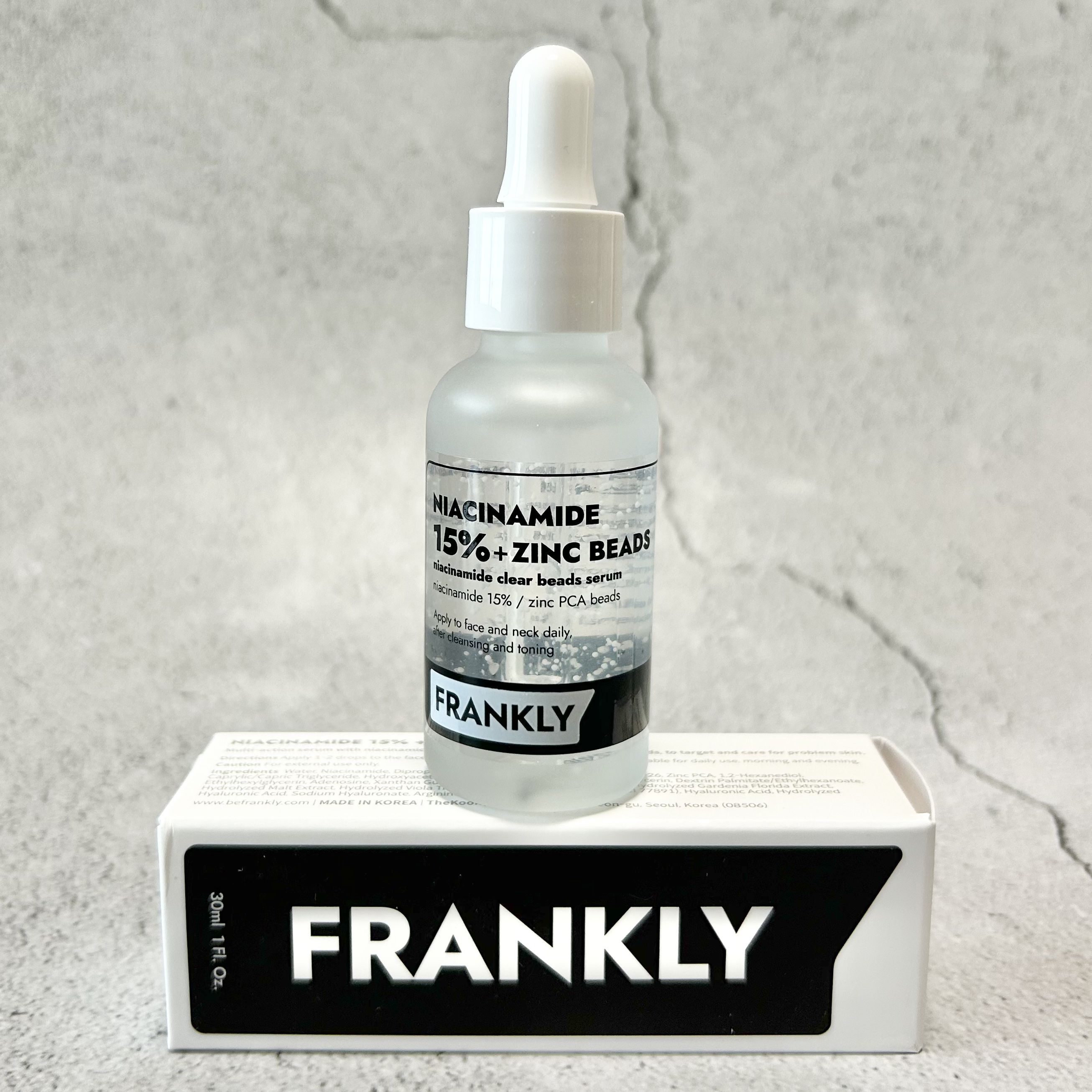 ナイアシンジンクビーズセラム/Frankly/美容液を使ったクチコミ（1枚目）