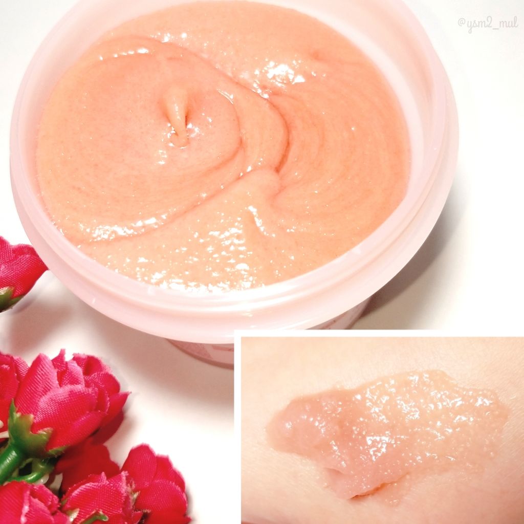 ブラックシュガー パーフェクトエッセンシャルスクラブ 2X チェリーブロッサム/SKINFOOD/洗い流すパック・マスクを使ったクチコミ（2枚目）