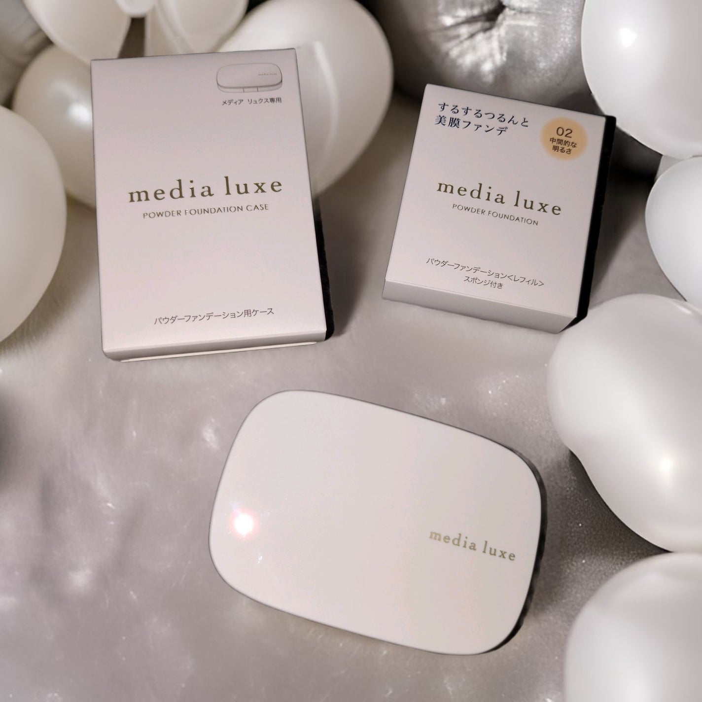 パウダーファンデーション/media luxe/パウダーファンデーションを使ったクチコミ(7枚目)