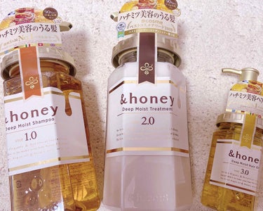 ディープモイスト シャンプー1.0／ヘアトリートメント2.0/&honey/シャンプー・コンディショナーを使ったクチコミ（1枚目）