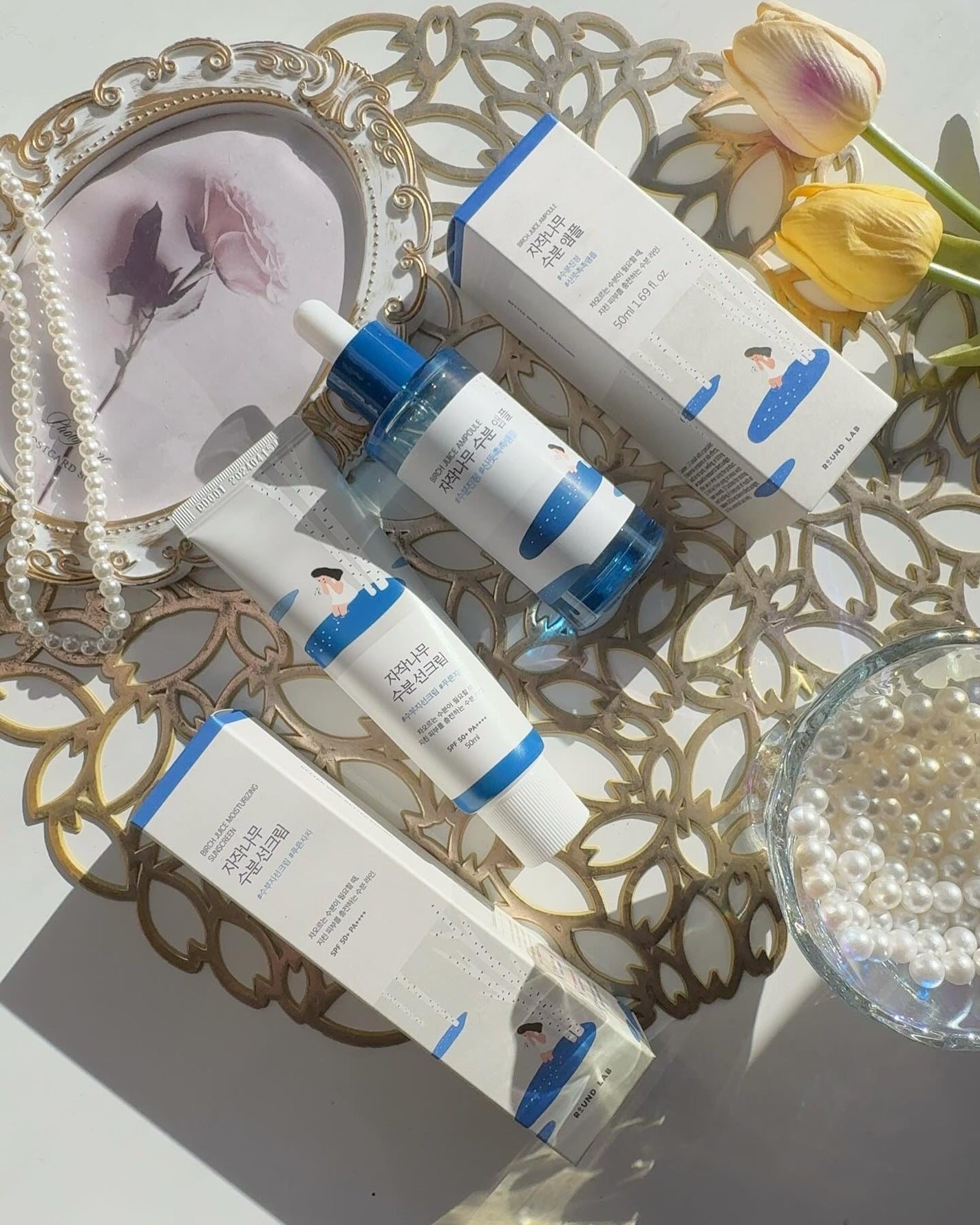 白樺水分uvクリーム/ROUND LAB/日焼け止めクリームを使ったクチコミ(1枚目)