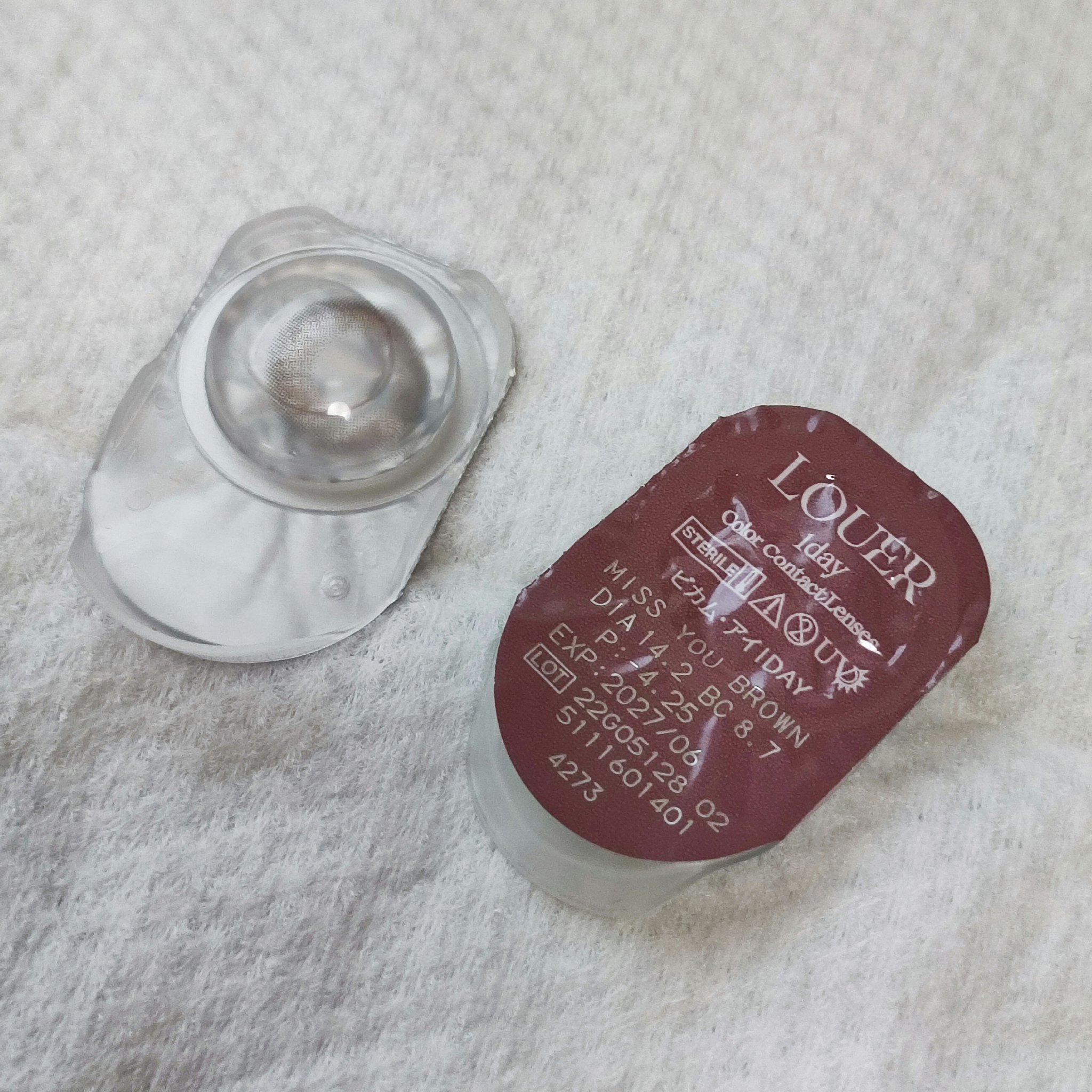 LOUER MISS YOU BROWN（ミスユーブラウン）/LOUER/カラーコンタクトレンズを使ったクチコミ（1枚目）