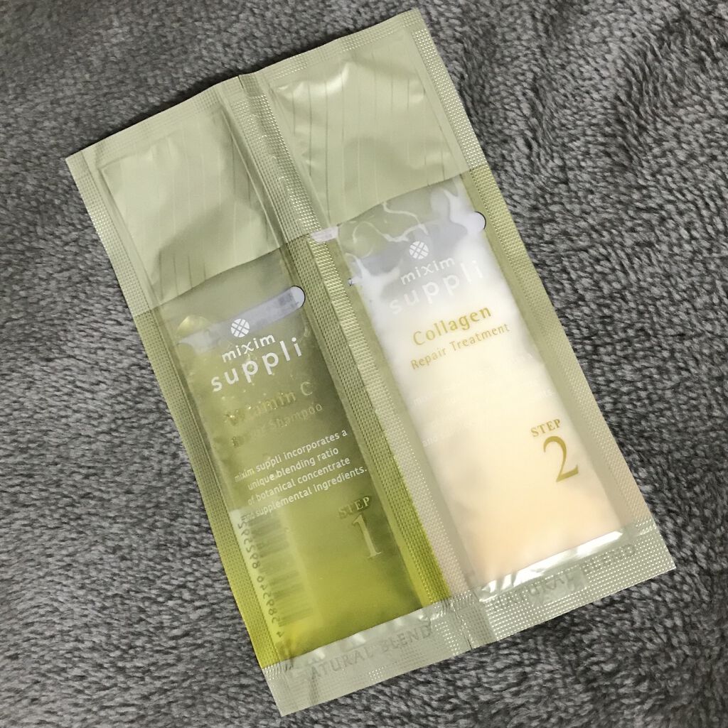 ビタミン リペアシャンプー／コラーゲン リペアヘアトリートメント/mixim suppli/市販シャンプーを使ったクチコミ（1枚目）