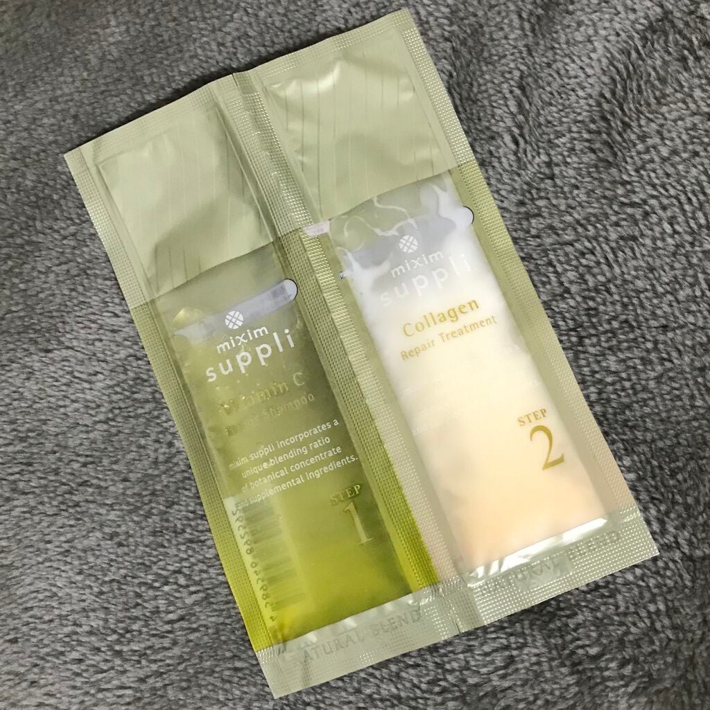 ビタミン リペアシャンプー/コラーゲン リペアヘアトリートメント/mixim suppli/市販シャンプーを使ったクチコミ(1枚目)