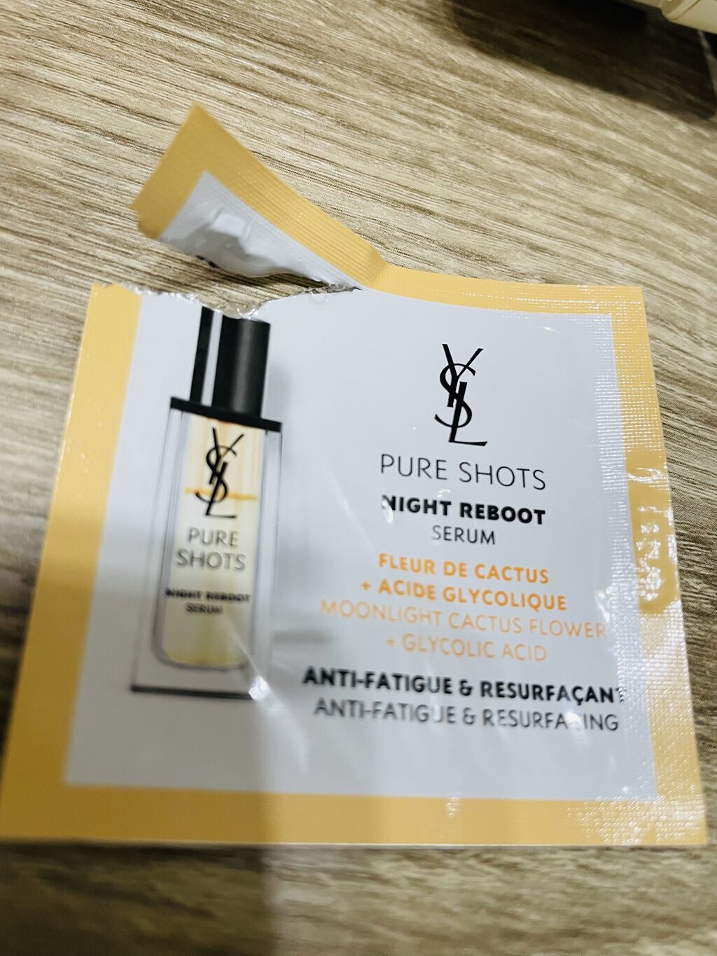 ピュアショット ナイト リチャージセラム/YVES SAINT LAURENT BEAUTE/美容液を使ったクチコミ（1枚目）