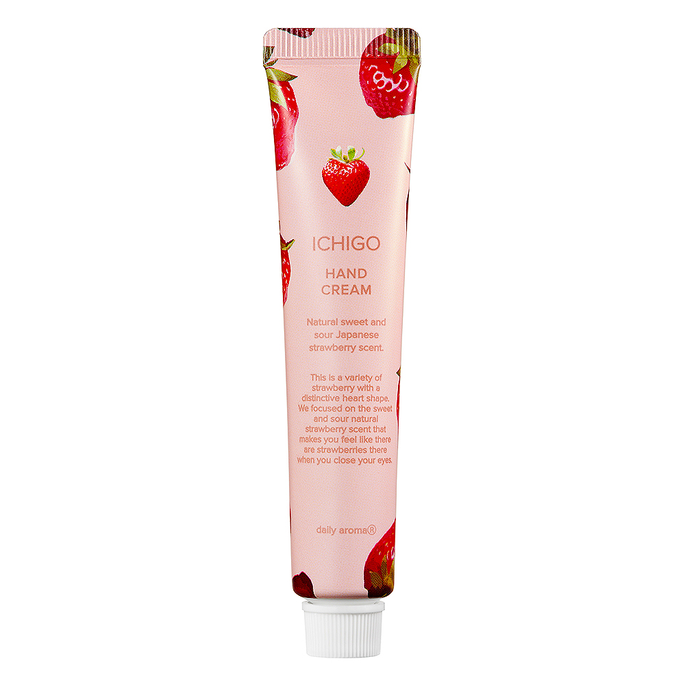 【栃木県・美土里農園コラボ商品】いちご ハンドクリーム ミニ / デイリーアロマジャパン