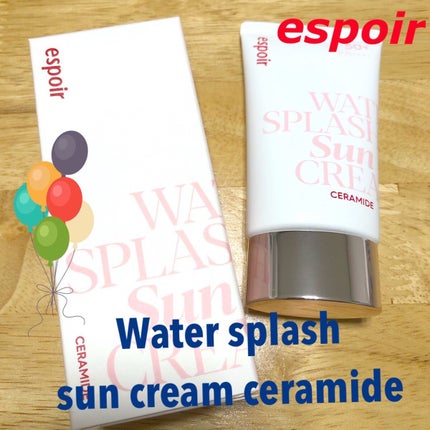 ウォータースプラッシュサンクリーム セラミド/espoir/日焼け止めクリームを使ったクチコミ(1枚目)