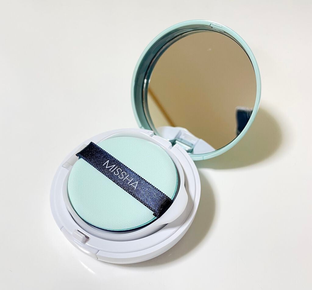 M クッションベース(ミント)/MISSHA/化粧下地を使ったクチコミ(2枚目)