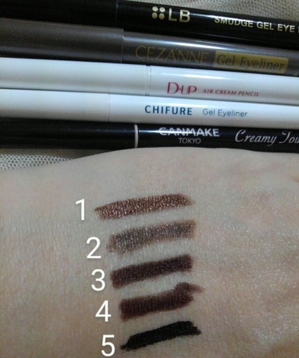 ジェルアイライナー/CEZANNE/ジェルアイライナーを使ったクチコミ(1枚目)