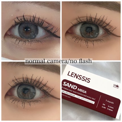 サンドシリーズ/LENSSIS/カラーコンタクトレンズを使ったクチコミ(6枚目)