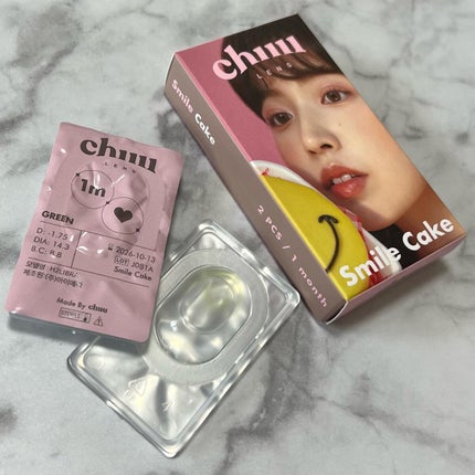 Smile Cake/chuu LENS/カラーコンタクトレンズを使ったクチコミ(2枚目)