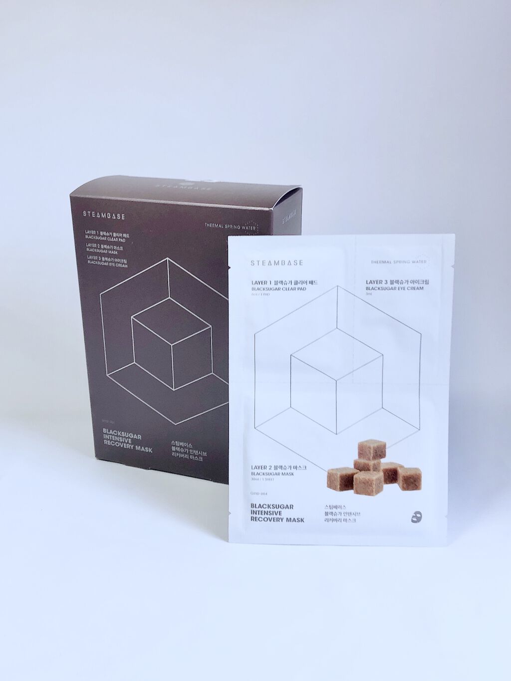 ブラックシュガーインテンシブリカバリーマスク (10枚入り)/STEAMBASE/シートマスク・パックを使ったクチコミ（1枚目）