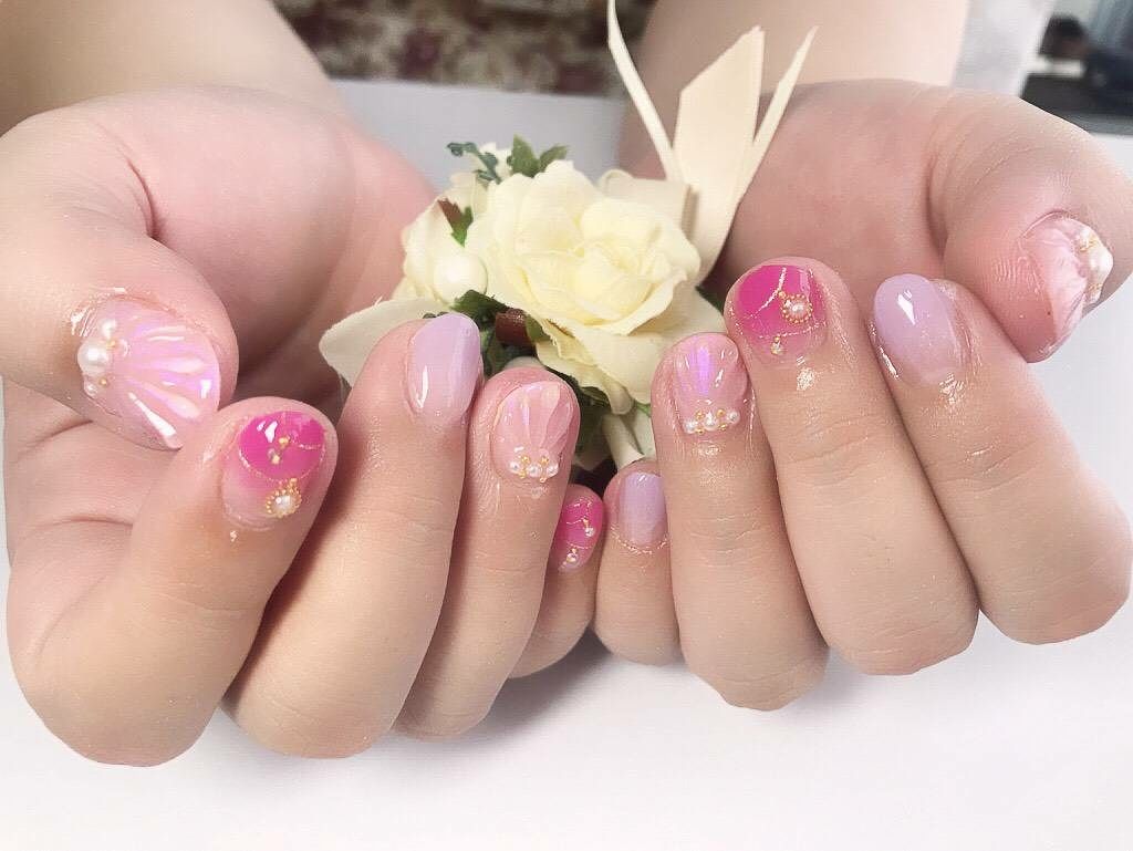 kirara♡˒˒ on LIPS 「#シンプル秋ネイル夏休みを抜けて、やっと落ち着いたのでネイルサ..」(1枚目)