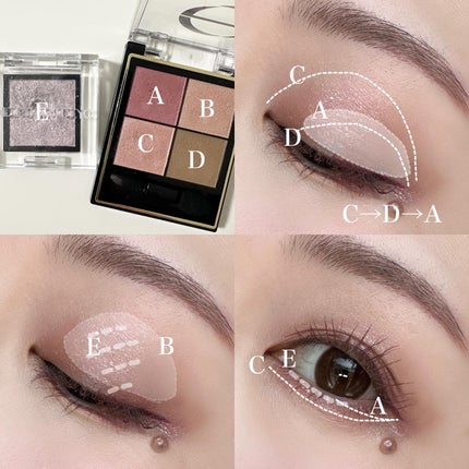 リアルクローズシャドウ/excel/アイシャドウパレットを使ったクチコミ(3枚目)