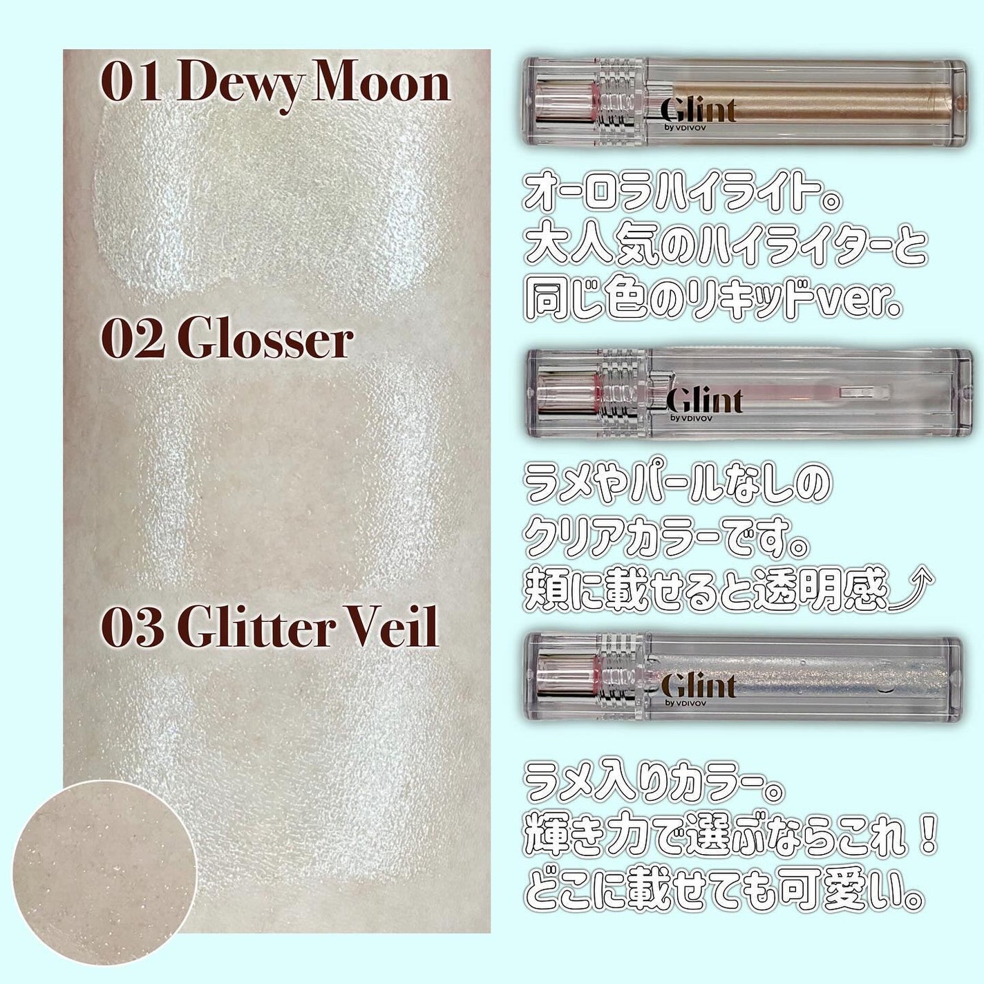 ハイライター/Glint/パウダーハイライトを使ったクチコミ(3枚目)