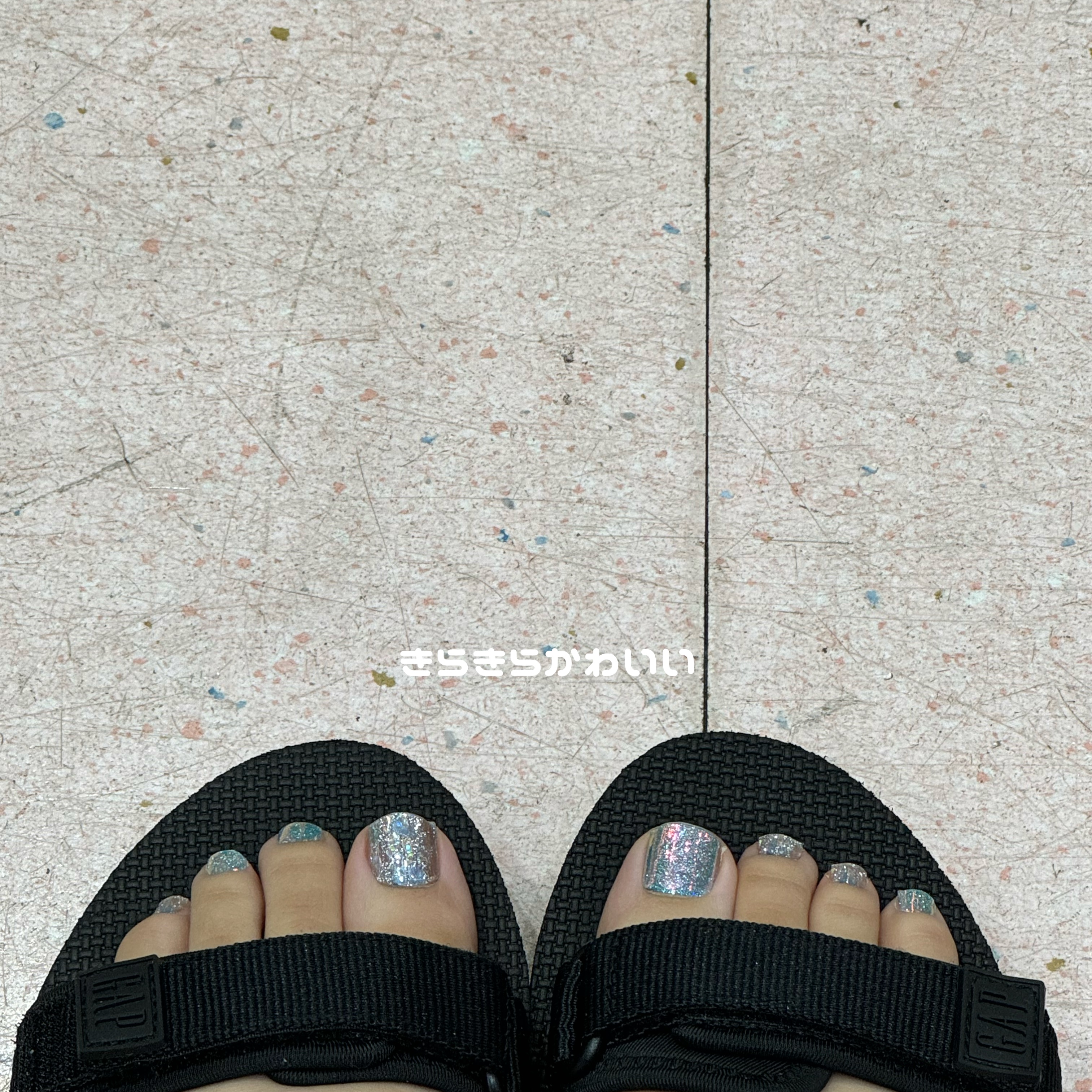 リアルジェルネイルシール プレミアフット専用/BEAUTY AVENUE/ネイルシールを使ったクチコミ（2枚目）