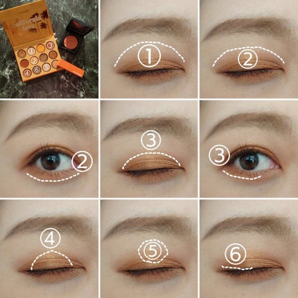 California Love/ColourPop/アイシャドウパレットを使ったクチコミ(4枚目)