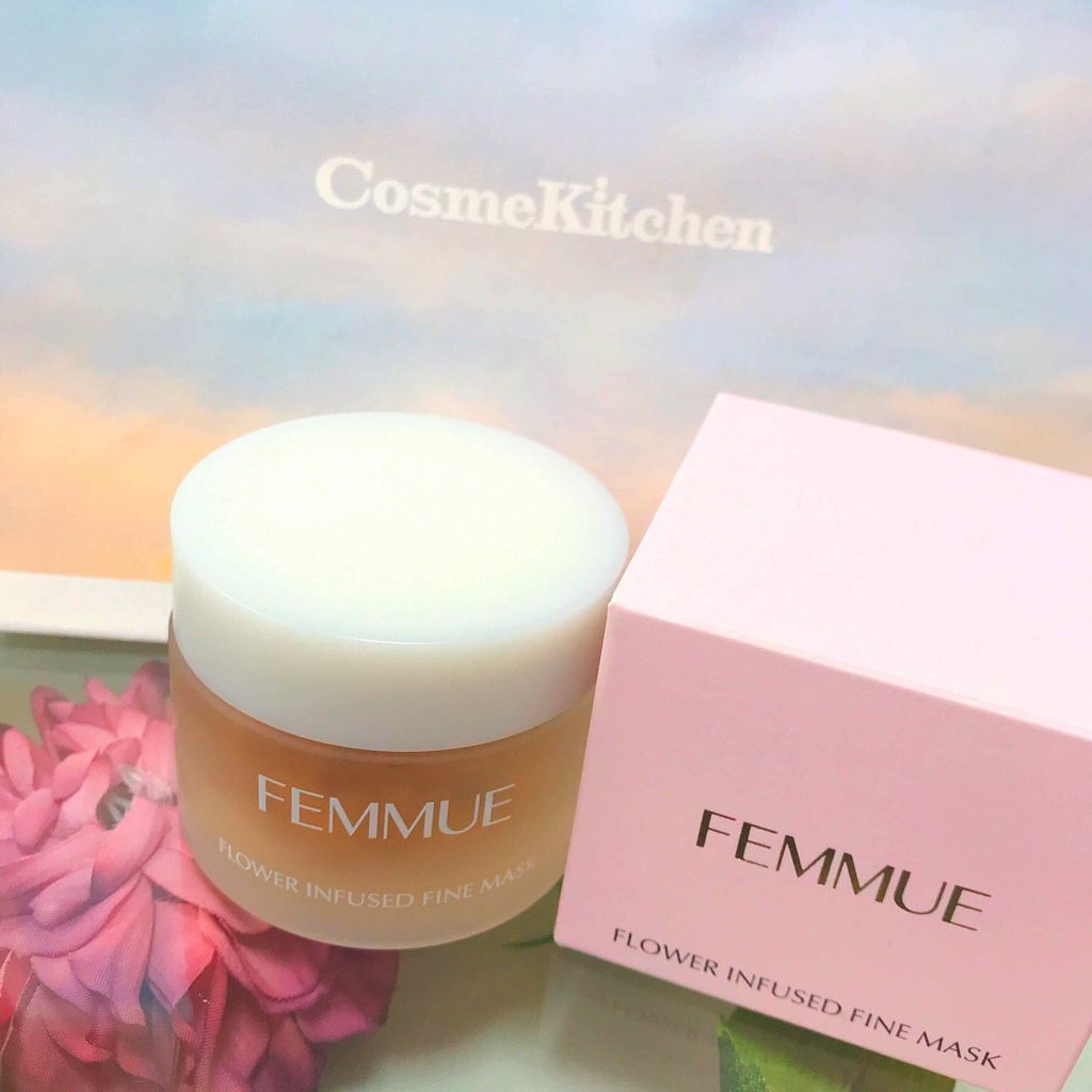 フラワーインフューズド ファインマスク/FEMMUE/洗い流すパック・マスクを使ったクチコミ（2枚目）