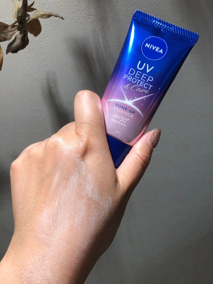 ニベアUV ディープ プロテクト&ケア トーンアップ エッセンス/ニベア/日焼け止めローションを使ったクチコミ(4枚目)