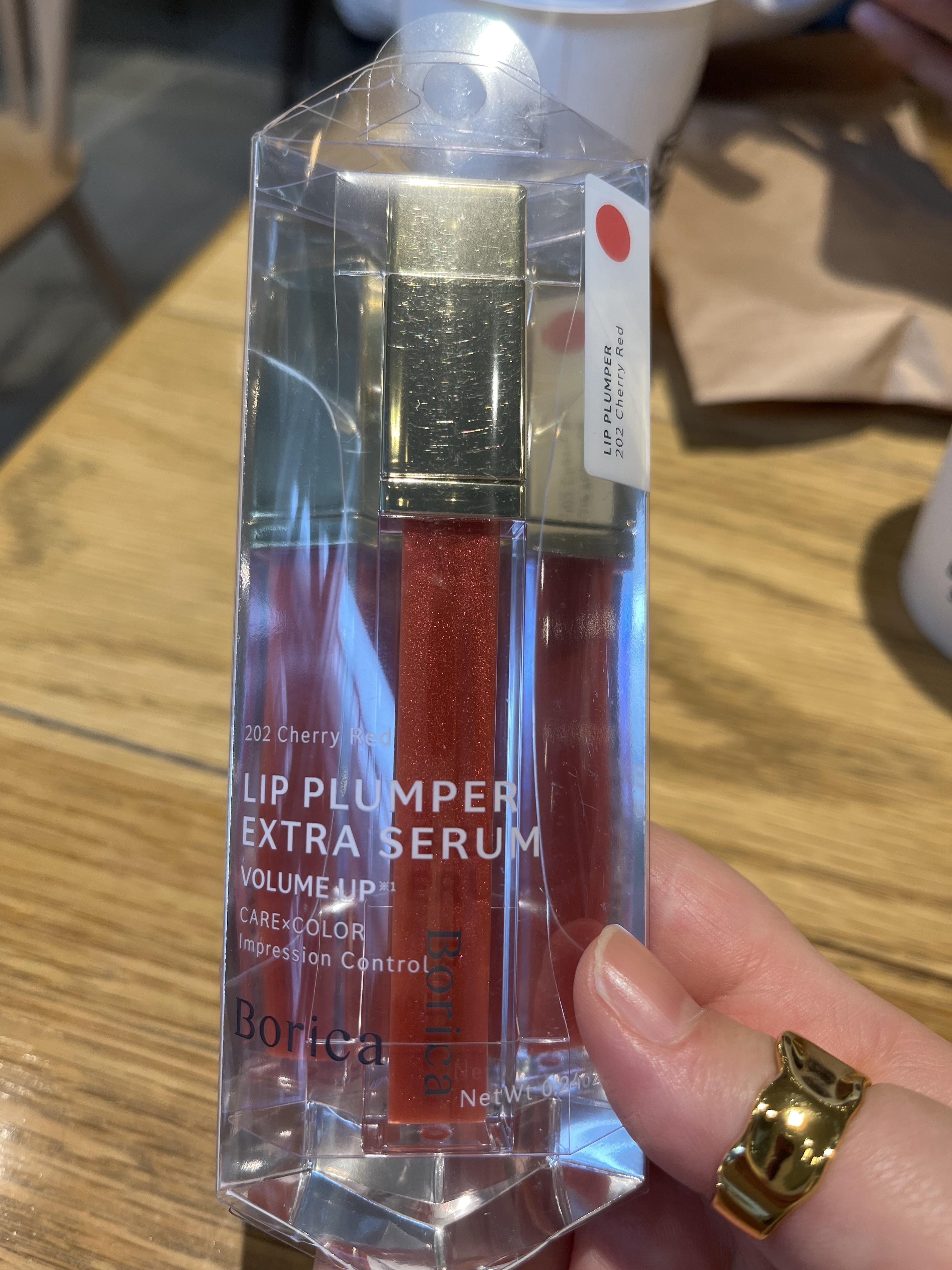 リッププランパーエクストラセラム 202 チェリーレッド/Borica/リッププランパーを使ったクチコミ（1枚目）