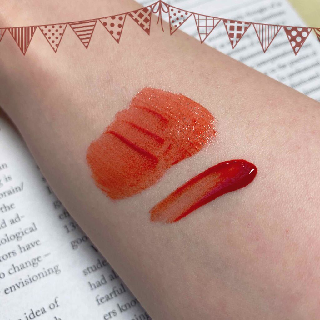 グラスティングウォーターティント/rom&nd/リップティントを使ったクチコミ(2枚目)