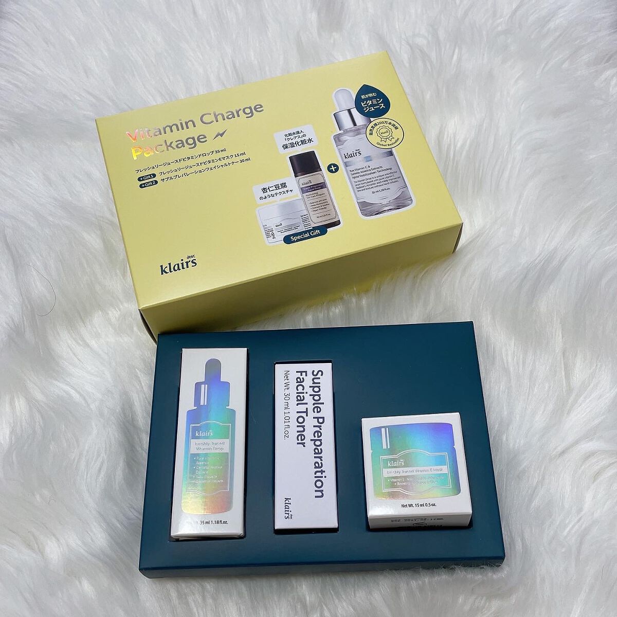 フレッシュリージュースドビタミンドロップ(35ml)/Klairs/美容液を使ったクチコミ（2枚目）