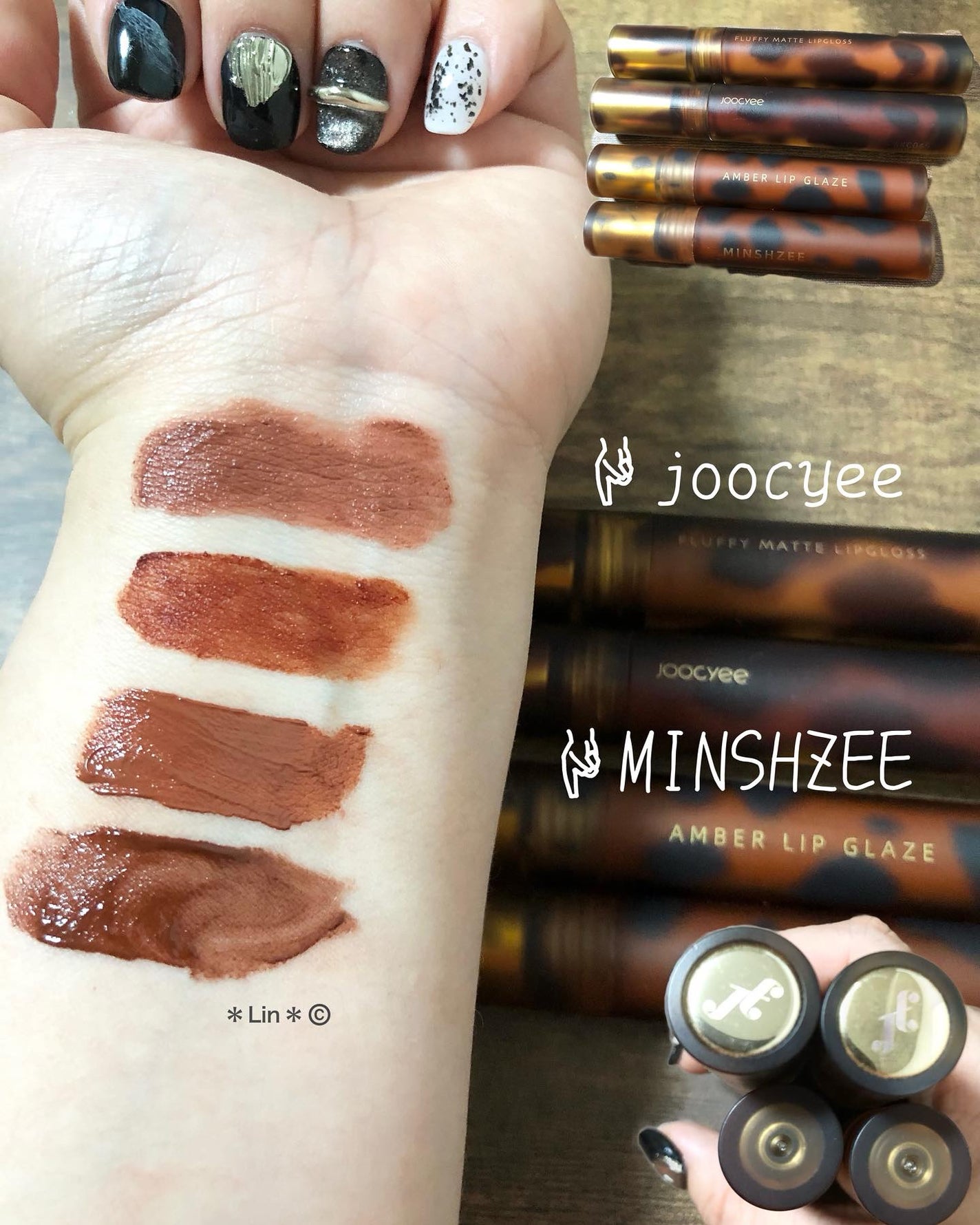 琥珀セミマットリップ/Joocyee/口紅を使ったクチコミ(1枚目)