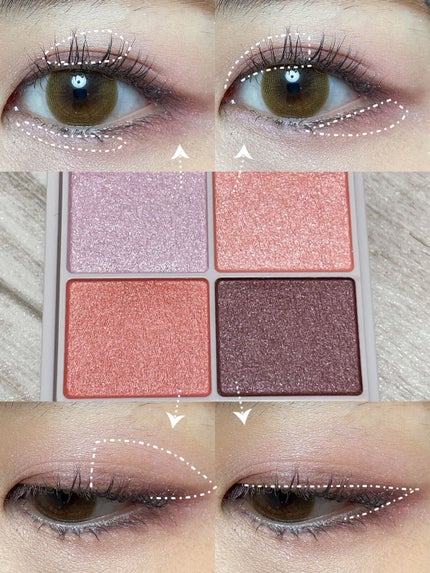 シルキースフレアイズ/キャンメイク/アイシャドウパレットを使ったクチコミ(3枚目)