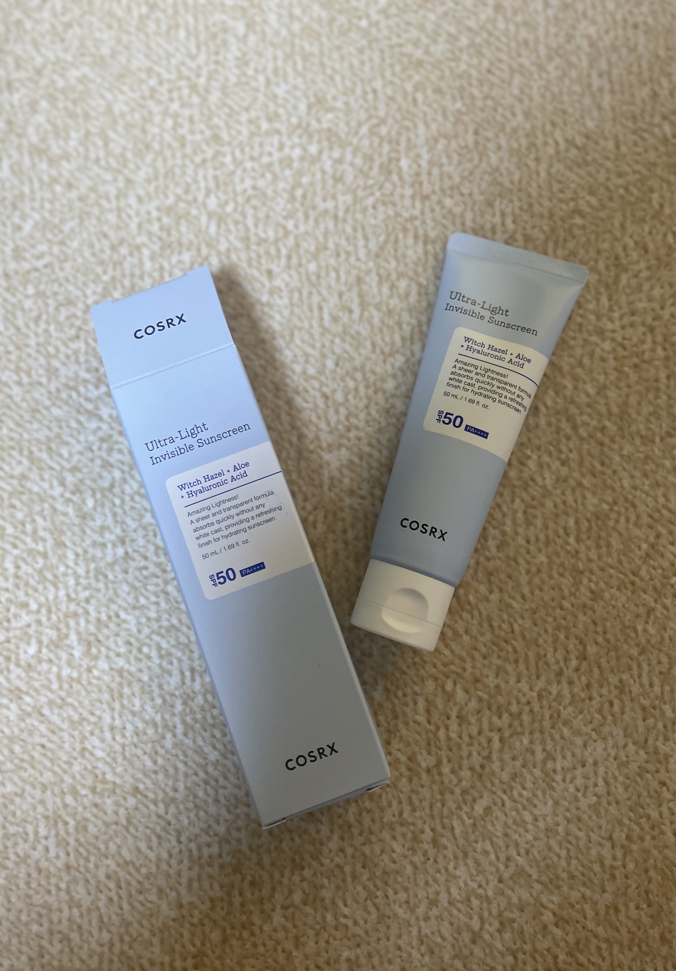 ウルトラライト透明UVクリーム/COSRX/日焼け止めクリームを使ったクチコミ（1枚目）