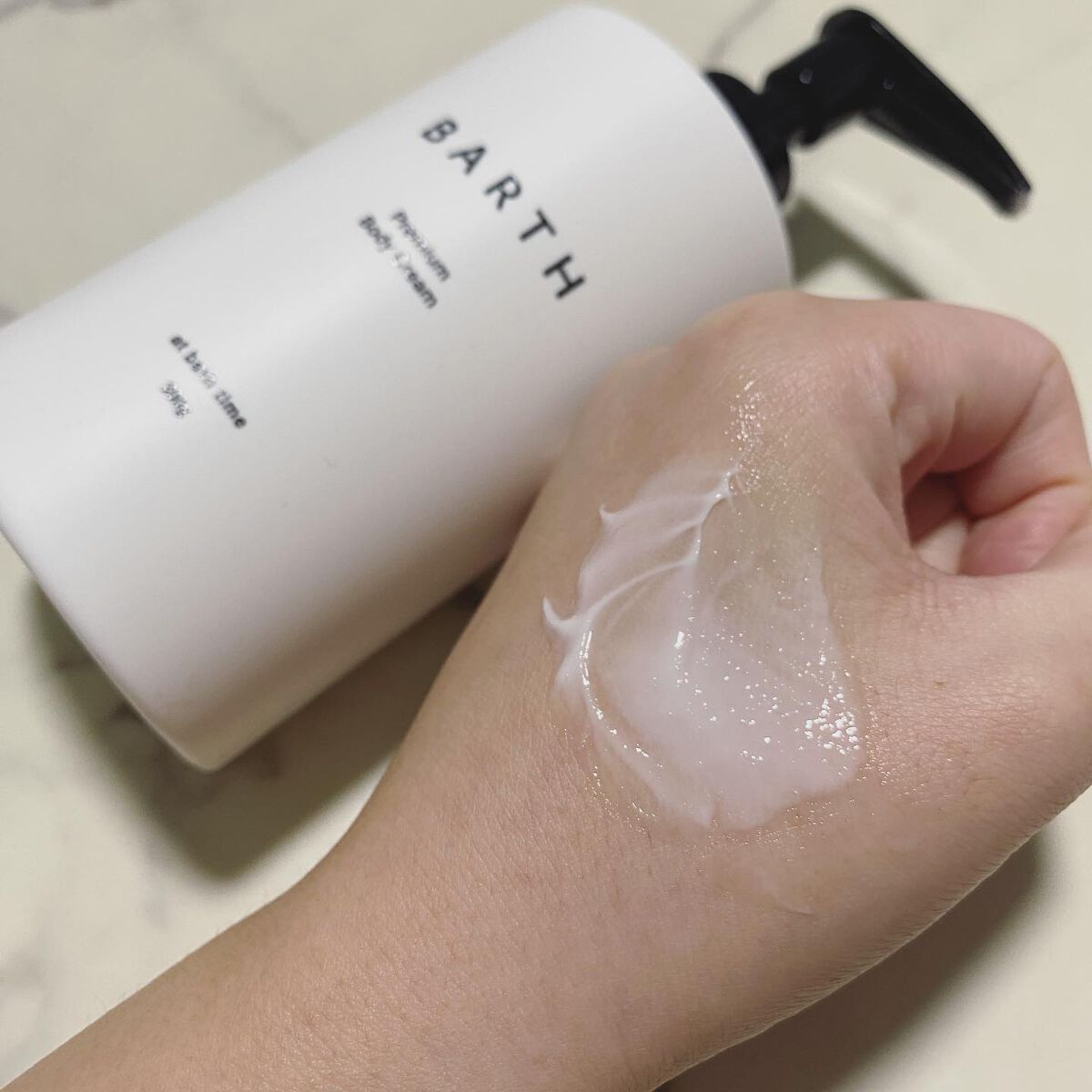 プレミアムボディクリーム at bath time/BARTH/ボディクリームを使ったクチコミ（3枚目）