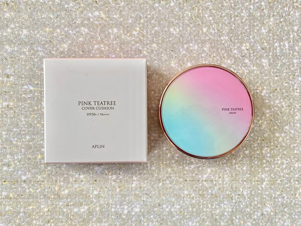 ピンクティーツリーカバークッション/APLIN/クッションファンデーションを使ったクチコミ(1枚目)