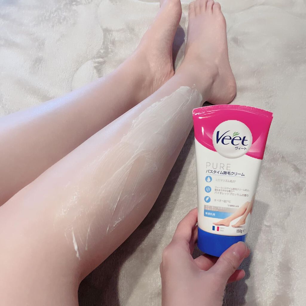 ヴィート ピュアバスタイム除毛クリーム 敏感肌用/Veet/除毛クリームを使ったクチコミ(9枚目)