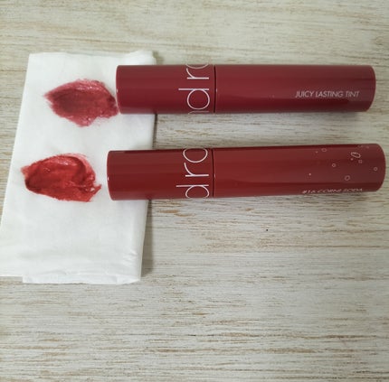 ジューシーラスティングティント/rom&nd/リップティントを使ったクチコミ(1枚目)