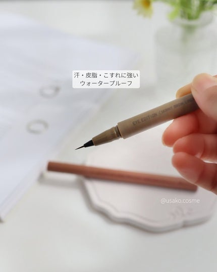 エテュセ アイエディション(スキニーブロウライナー)/ettusais/リキッドアイブロウを使ったクチコミ(3枚目)