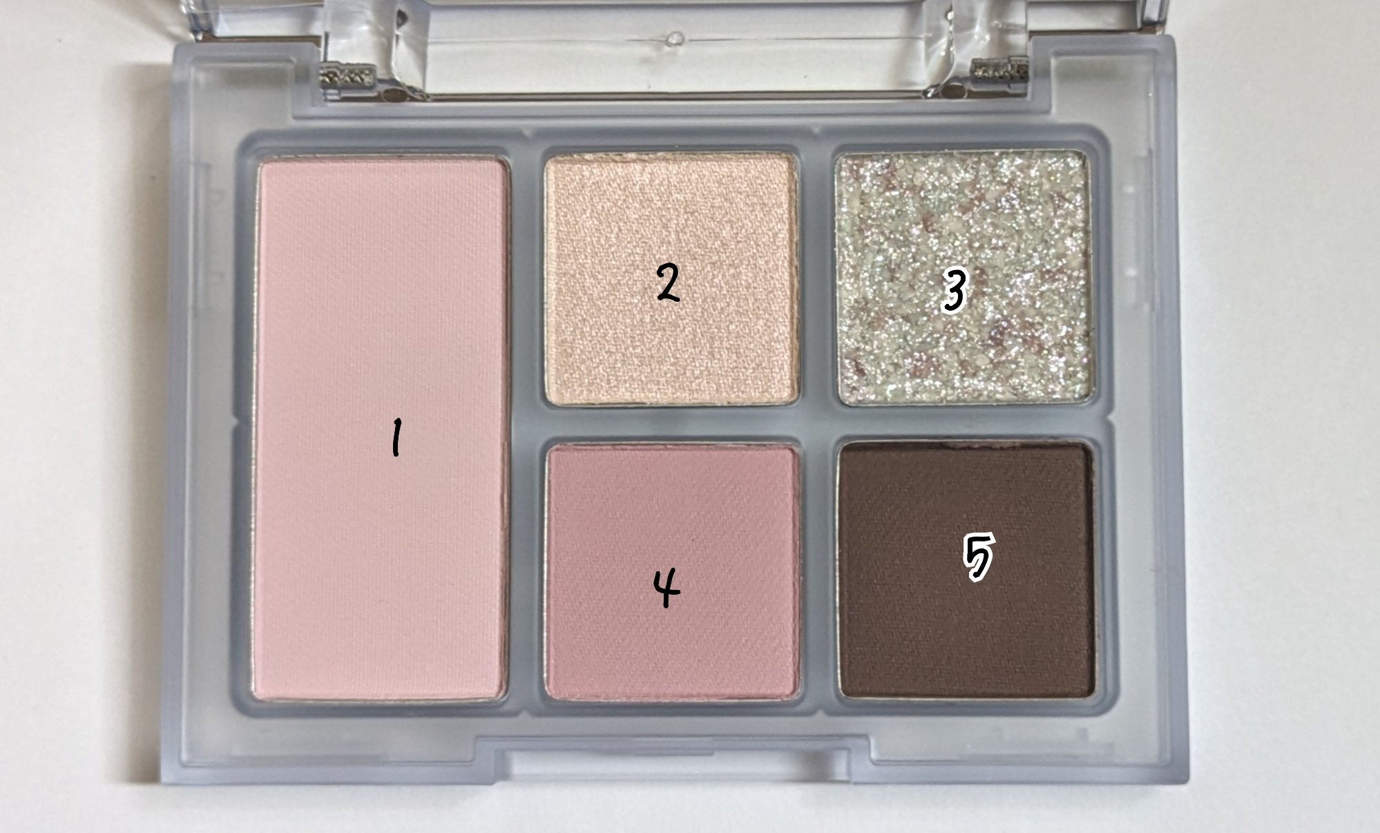 オールラウンドアイパレット 04 ヘザーブルー/hince/マルチパレットを使ったクチコミ（2枚目）