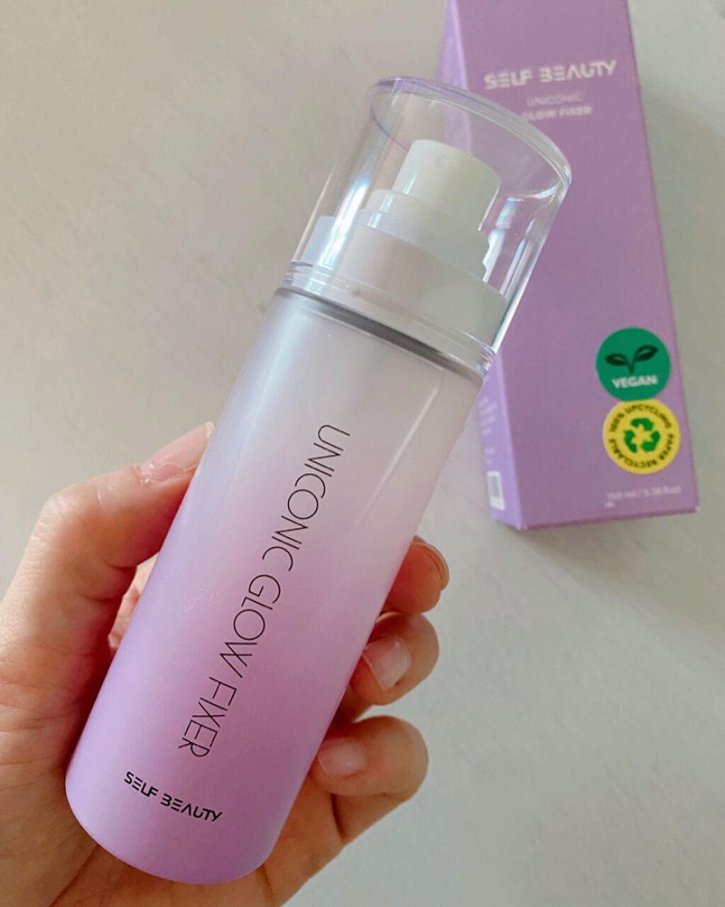 ユニコーン メイクアップグローフィックスミスト/SELF BEAUTY/フィックスミストを使ったクチコミ（1枚目）