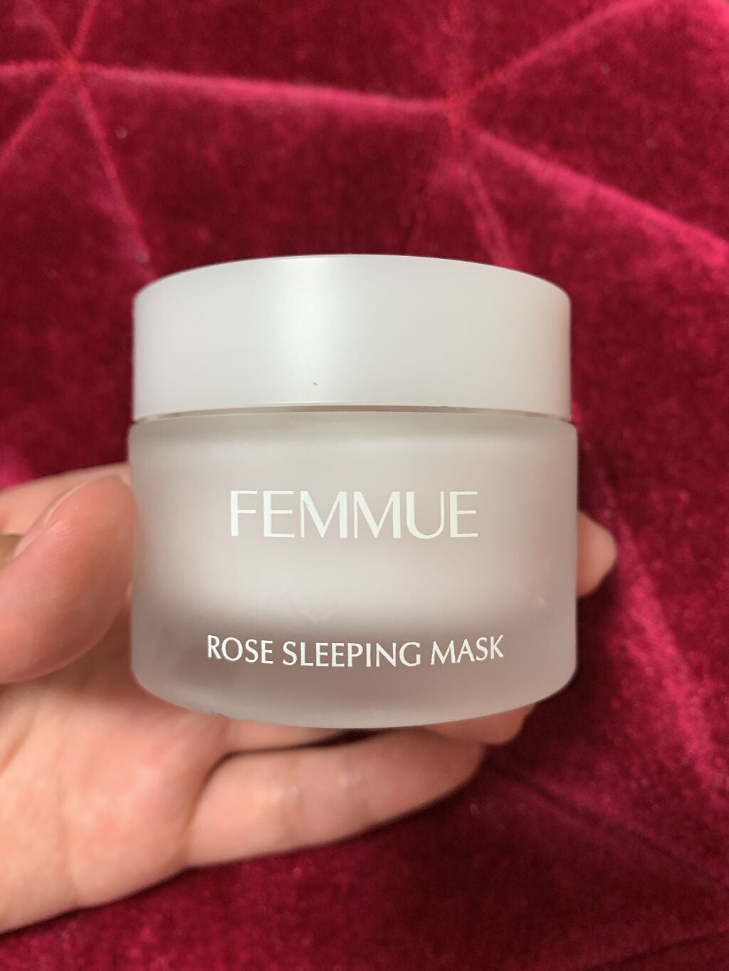 ローズウォーター スリーピングマスク/FEMMUE/フェイスクリームを使ったクチコミ(1枚目)