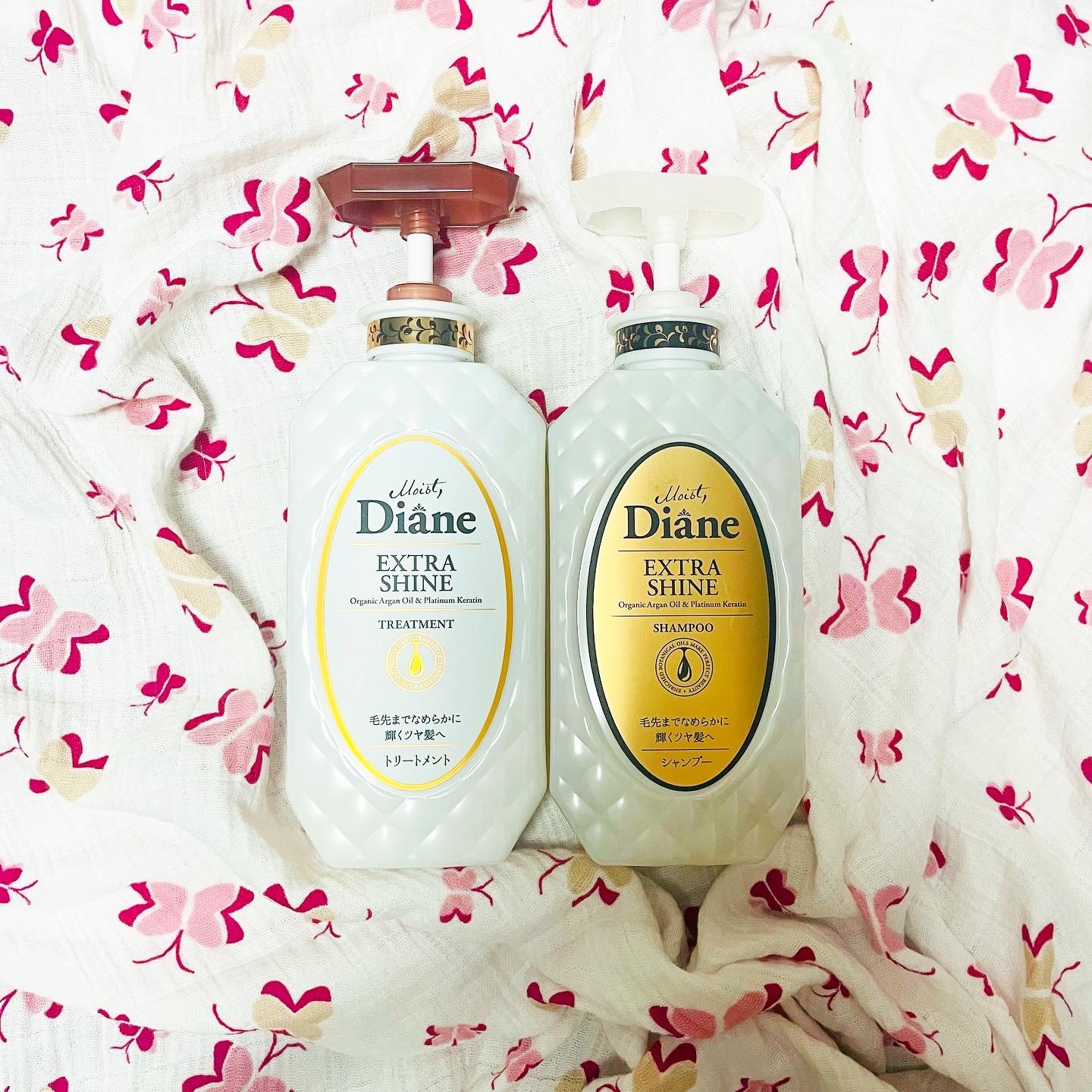 パーフェクトビューティ モイストダイアン エクストラシャイン シャンプー/トリートメント シャンプー450ml/ダイアン/市販シャンプーを使ったクチコミ（1枚目）