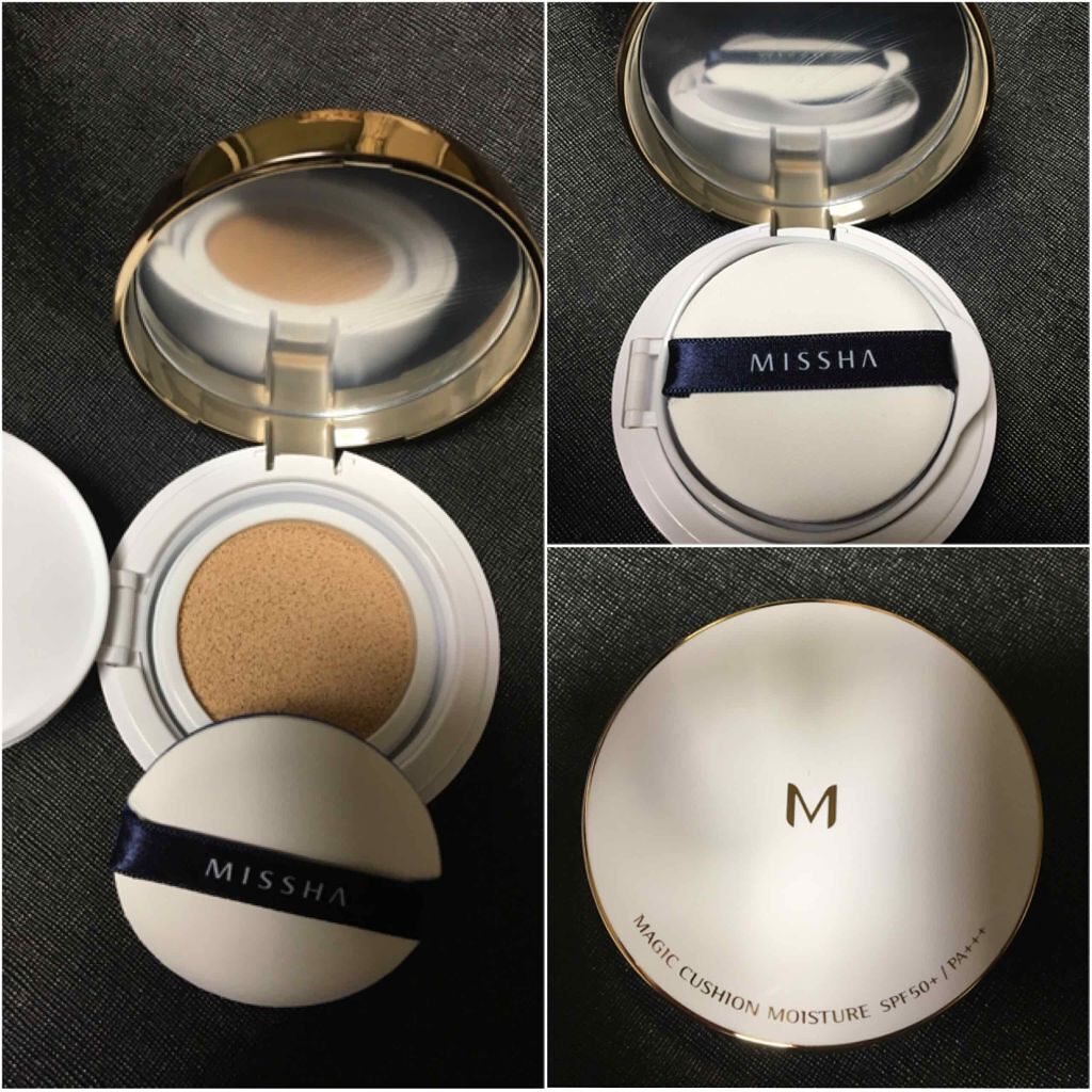 M クッション ファンデーション(モイスチャー)/MISSHA/クッションファンデーションを使ったクチコミ（1枚目）