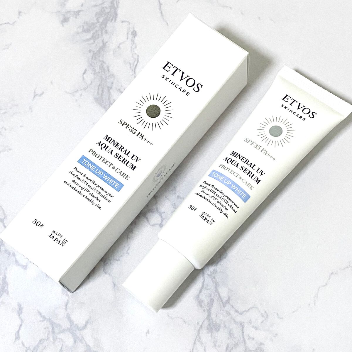 ミネラルUVアクアセラム/エトヴォス/美容液を使ったクチコミ（2枚目）