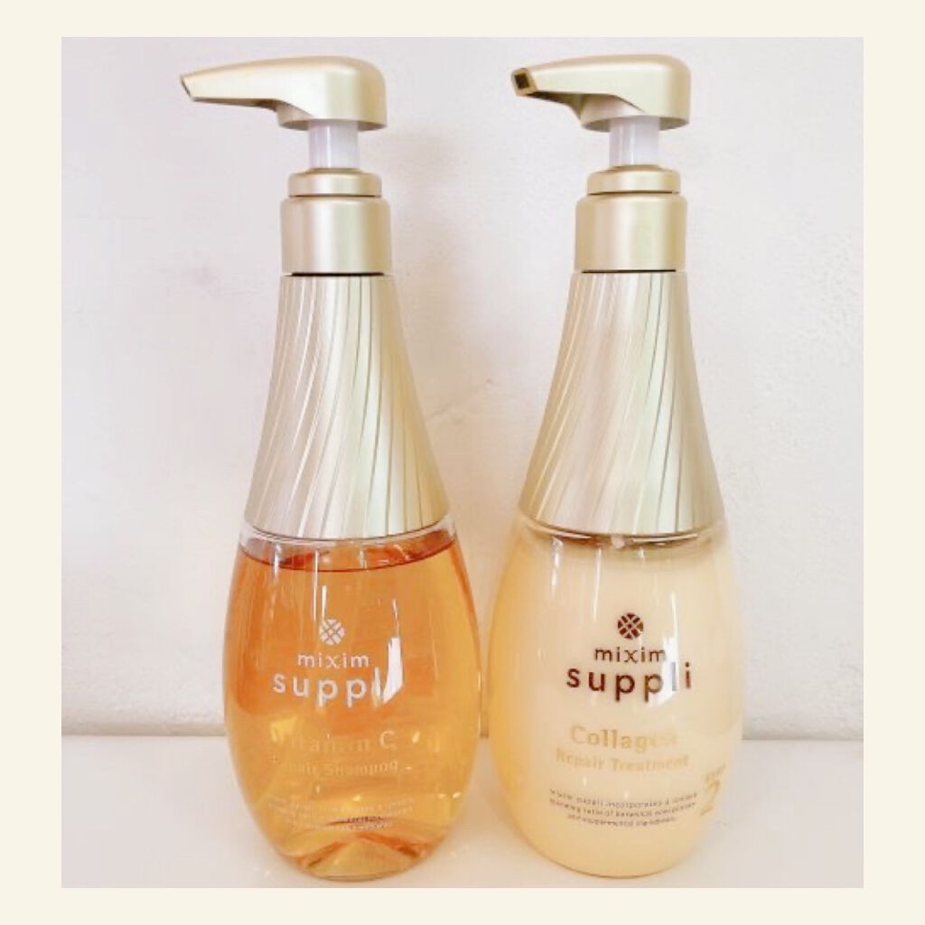 ビタミン リペアシャンプー／コラーゲン リペアヘアトリートメント/mixim suppli/市販シャンプーを使ったクチコミ（1枚目）