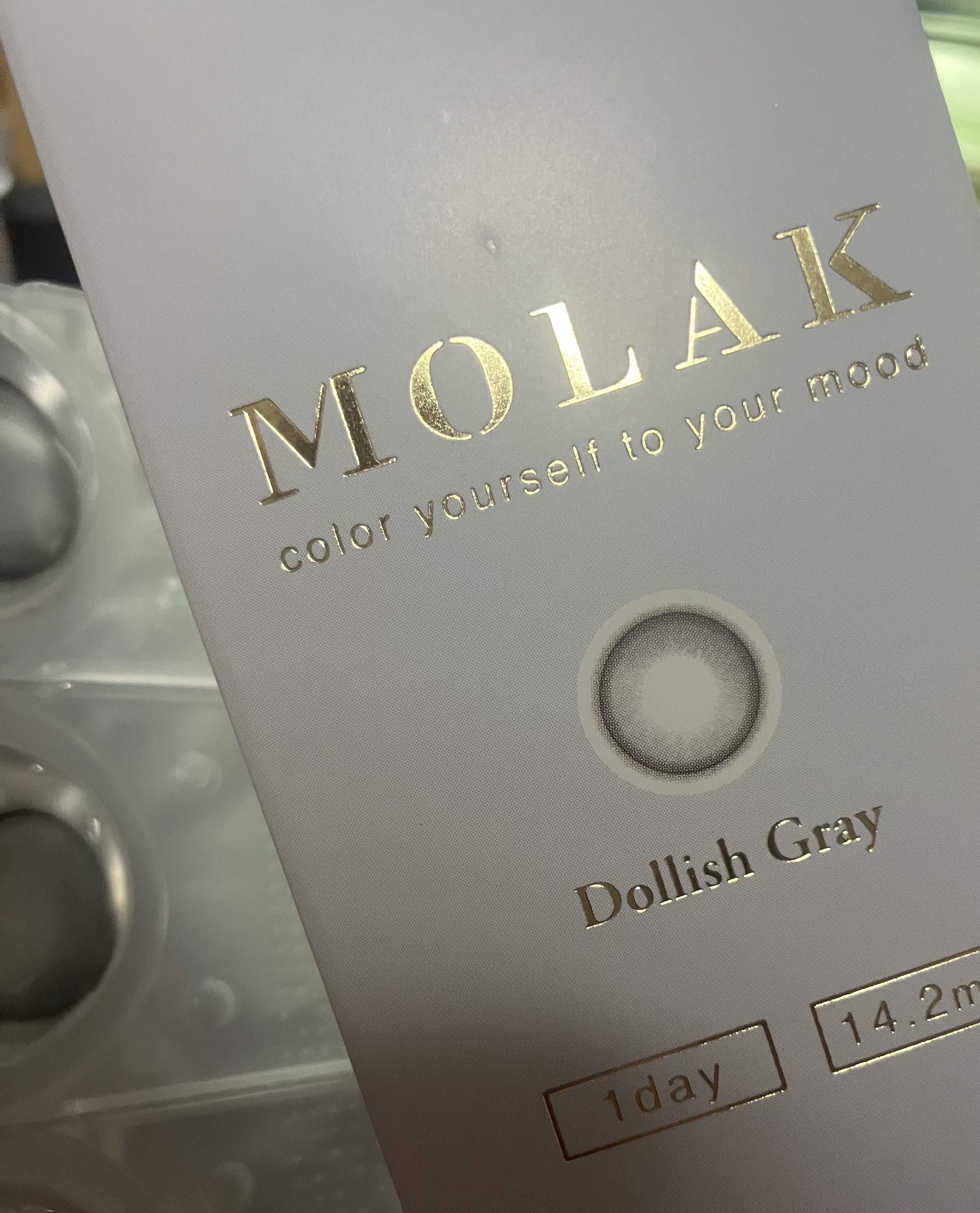 MOLAK 1day ドーリッシュグレー/MOLAK/ワンデー（１DAY）カラコンを使ったクチコミ（3枚目）