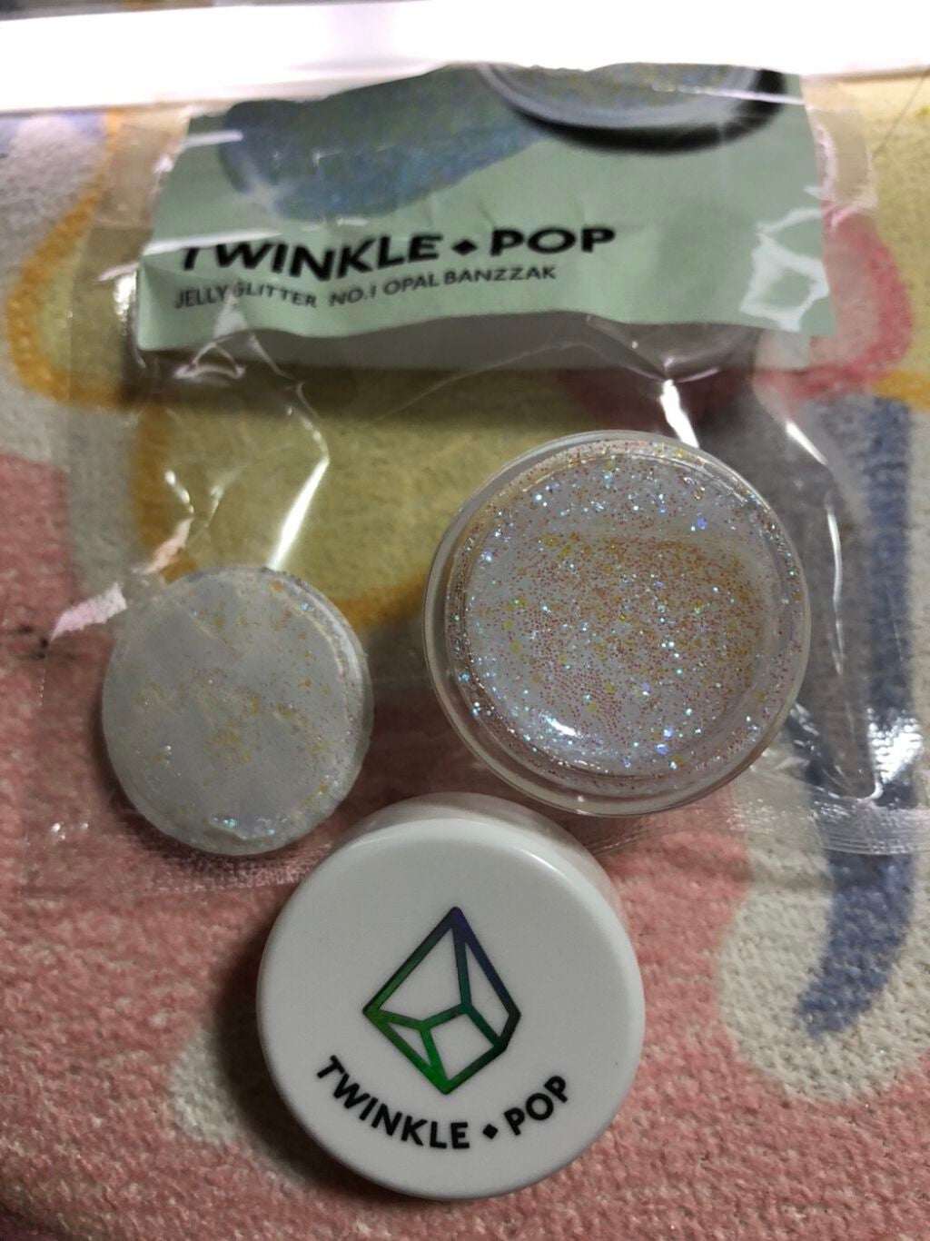 twinkle pop jelly Glitter/CLIO/ジェル・クリームアイシャドウを使ったクチコミ(10枚目)
