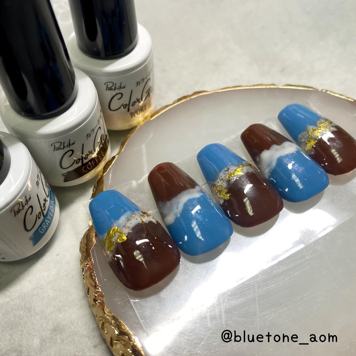 パル カラージェル グレイドネイビー/キャンドゥ/ジェルネイルを使ったクチコミ（3枚目）