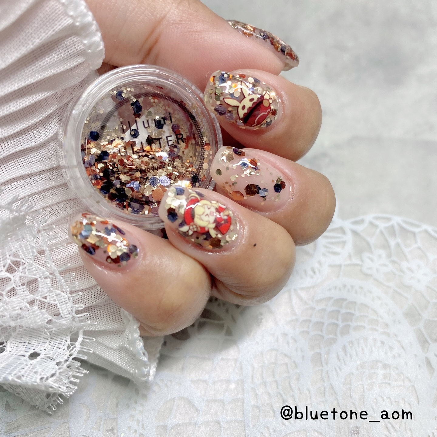 #ネイル,#セルフネイル,#ジェルネイル,#セルフジェルネイル,#ホログラムネイル,#痛ネイルのネイルデザイン