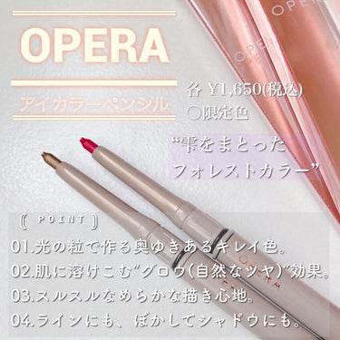 オペラ アイカラーペンシル 06 フォグブラウン（復刻限定色）/OPERA/ペンシルアイライナーを使ったクチコミ（2枚目）