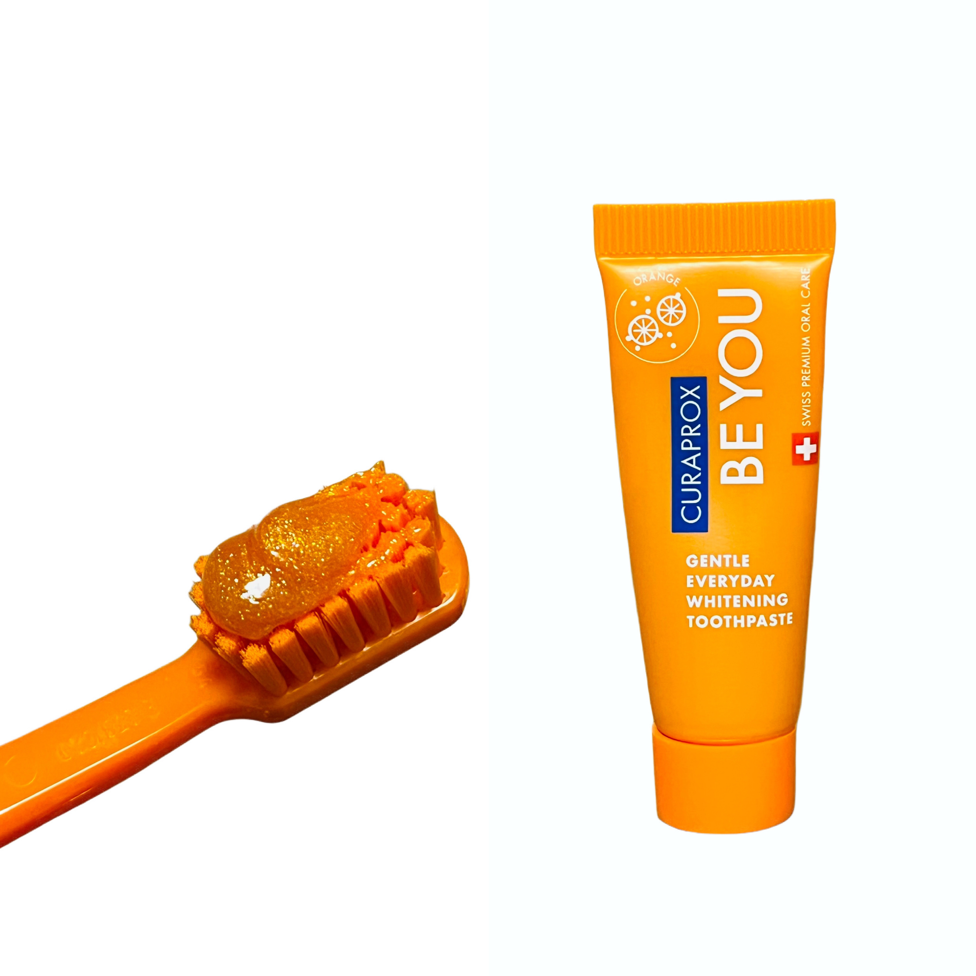 クラプロックスビーユー 歯ブラシ＋歯みがきパック　ピーチ＋アプリコット/CURAPROX/歯磨き粉を使ったクチコミ（2枚目）